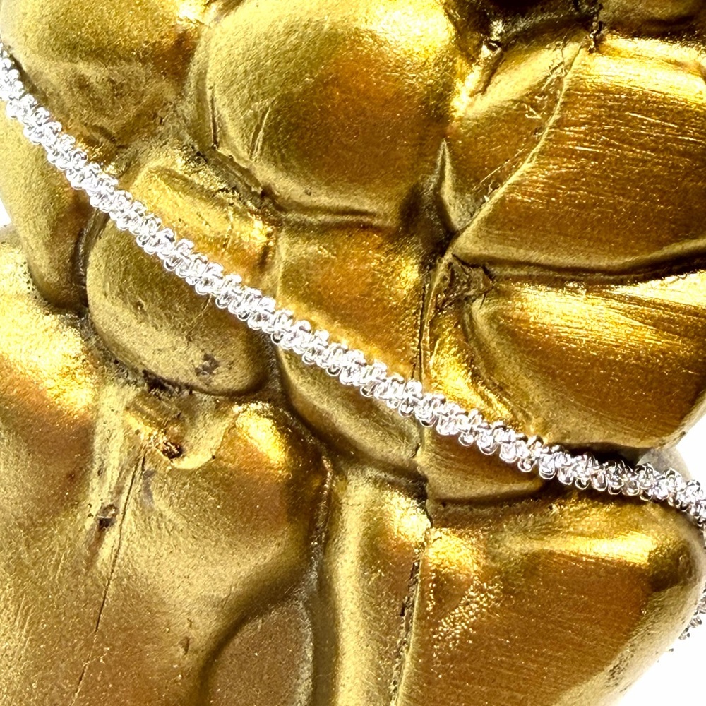 Sparkling .925 Sterling Silver & Rhinestone Bracelet - Picture 4 of 6
